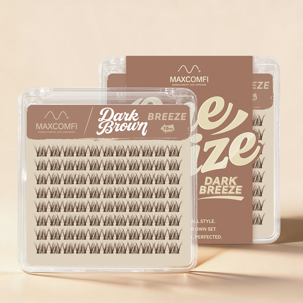 MAXCOMFI Breeze | ZEROFEEL™ Wispy Invisible Cluster Single Length Deep Brown