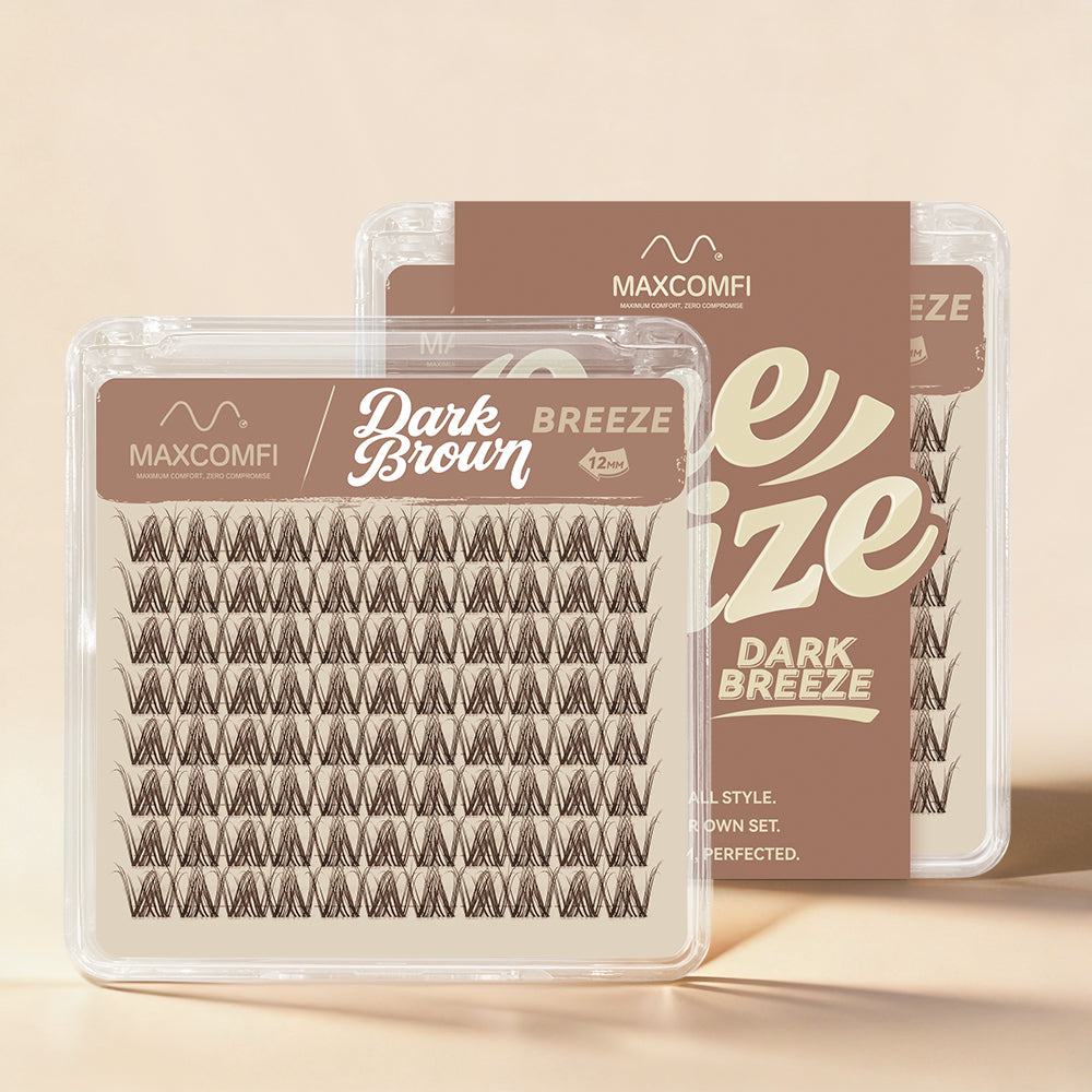 MAXCOMFI Breeze | ZEROFEEL™ Wispy Invisible Cluster Single Length Deep Brown