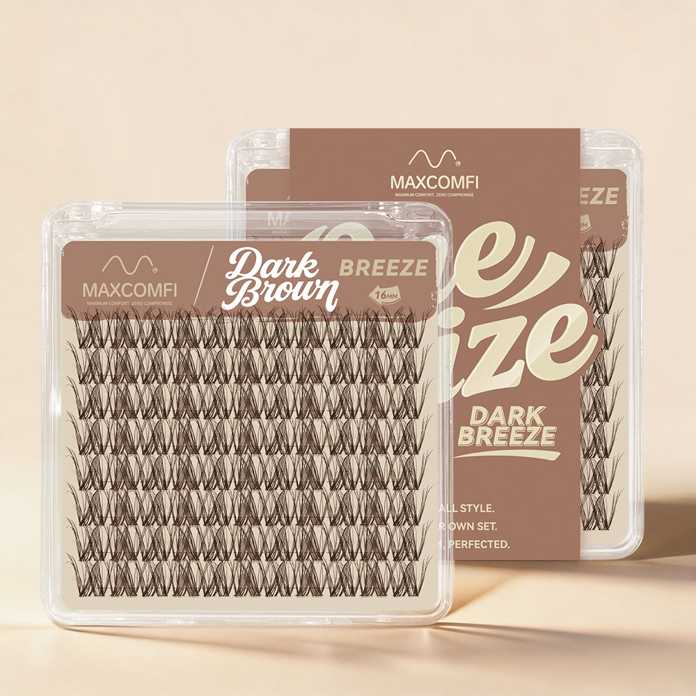 MAXCOMFI Breeze | ZEROFEEL™ Wispy Invisible Cluster Single Length Deep Brown