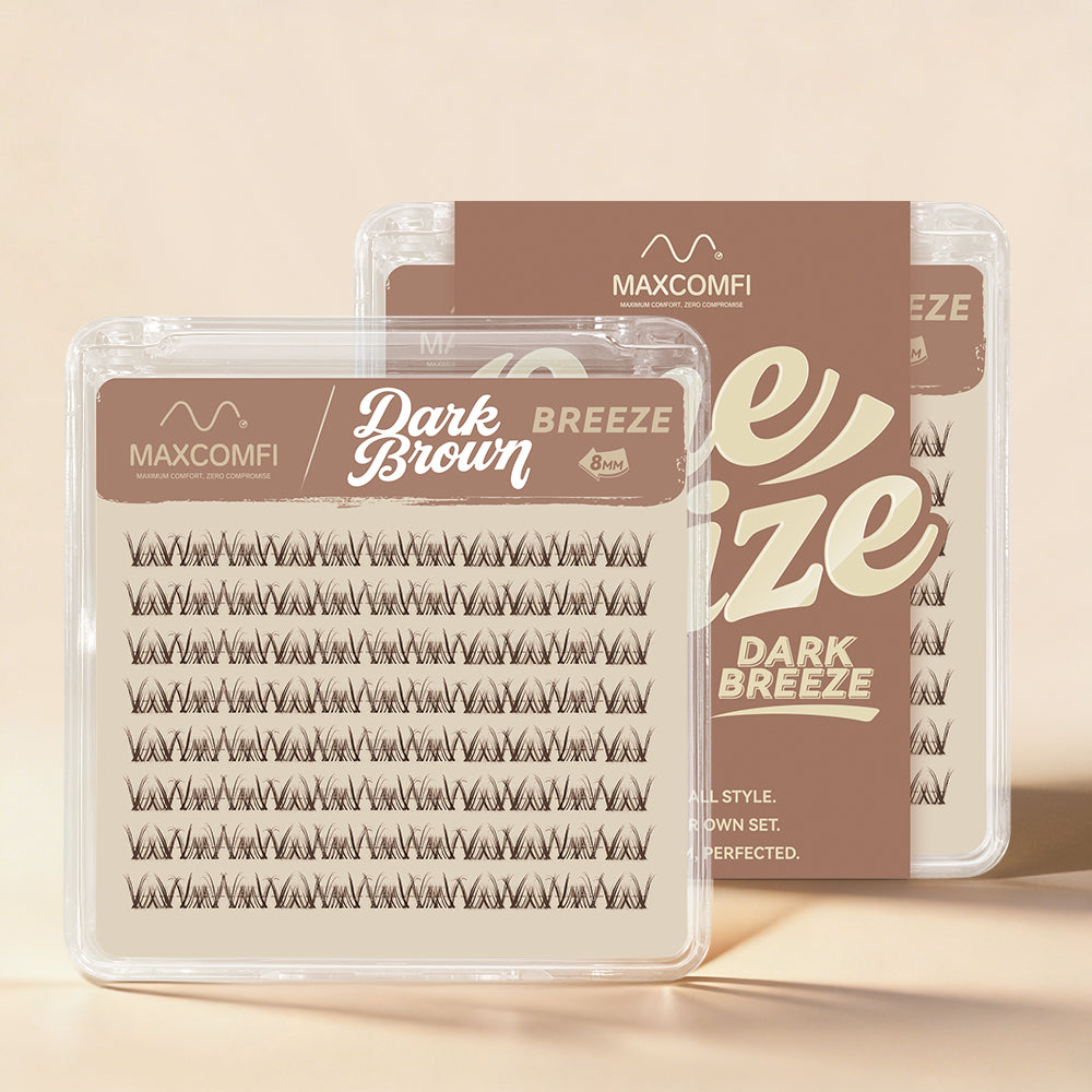 MAXCOMFI Breeze | ZEROFEEL™ Wispy Invisible Cluster Single Length Deep Brown