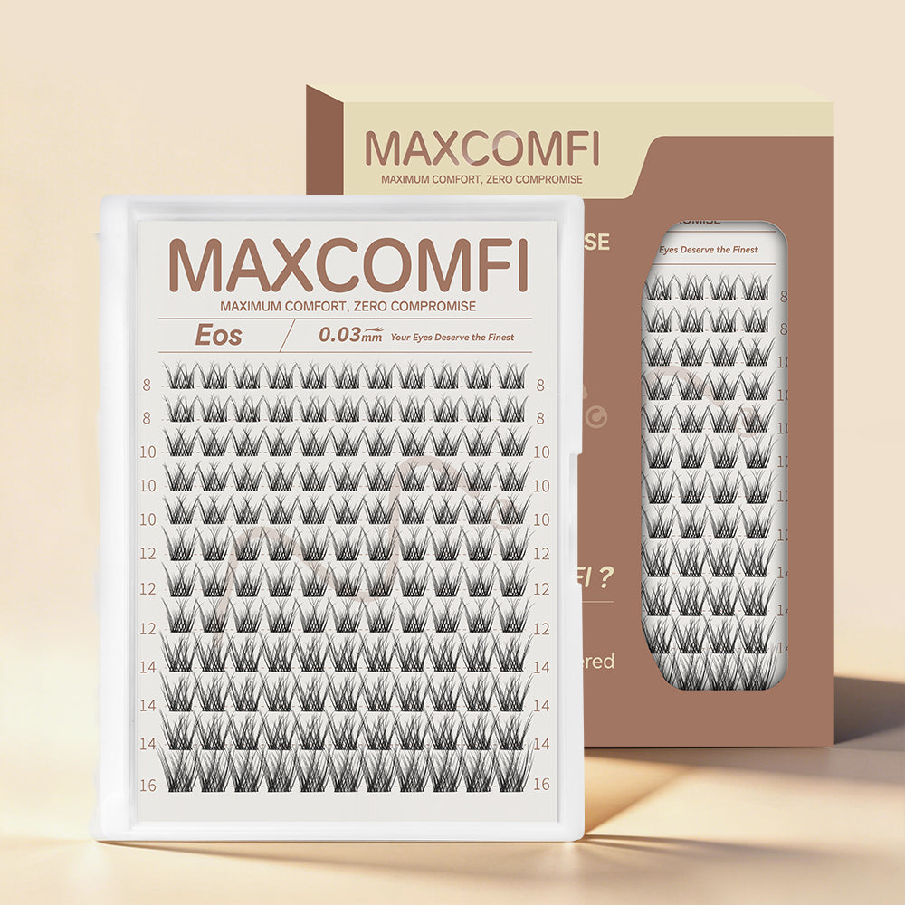 MAXCOMFI Eos | ZEROFEEL™ Natural Seamless Cluster Lash Only