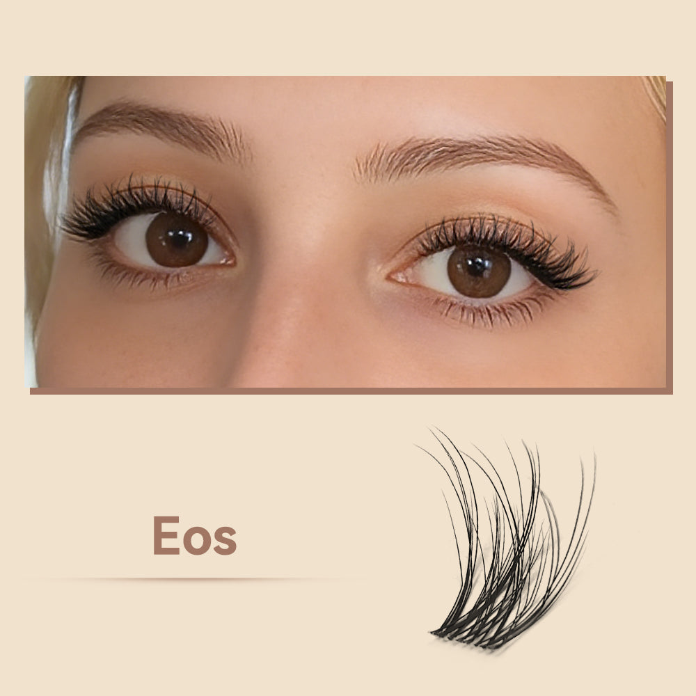 MAXCOMFI Eos | ZEROFEEL™ Natural Seamless Cluster Lash Kit