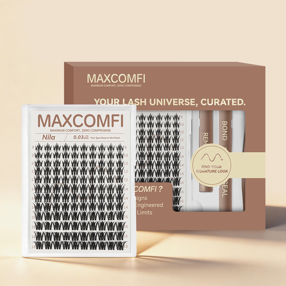 MAXCOMFI Nila | DOLLEYE™ 3D Drama Cluster Lash Kit