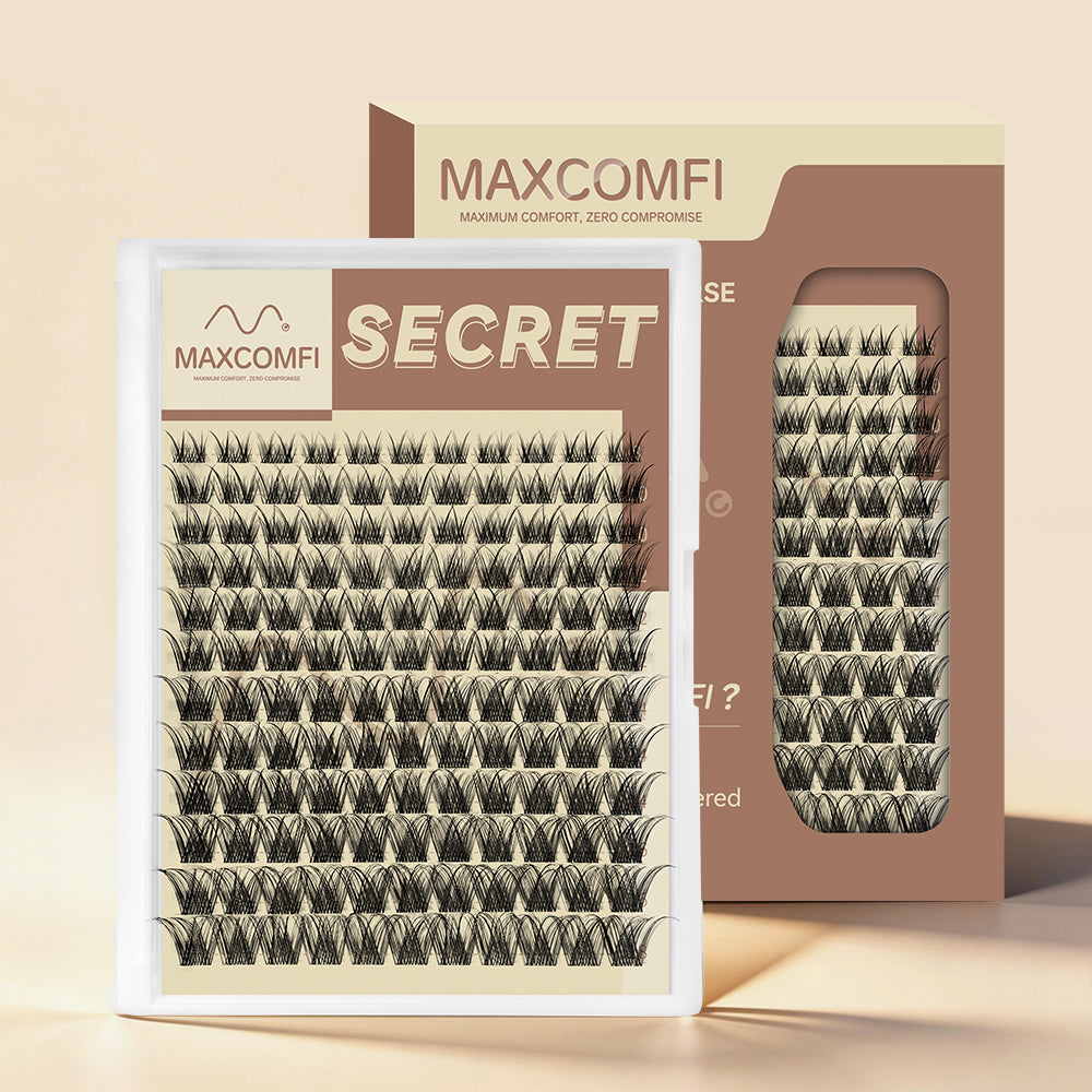 MAXCOMFI Secret | ZEROFEEL™ Featherlight Volume Cluster Lash Only