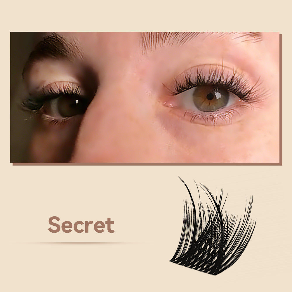 MAXCOMFI Secret | ZEROFEEL™ Featherlight Volume Cluster Lash Only