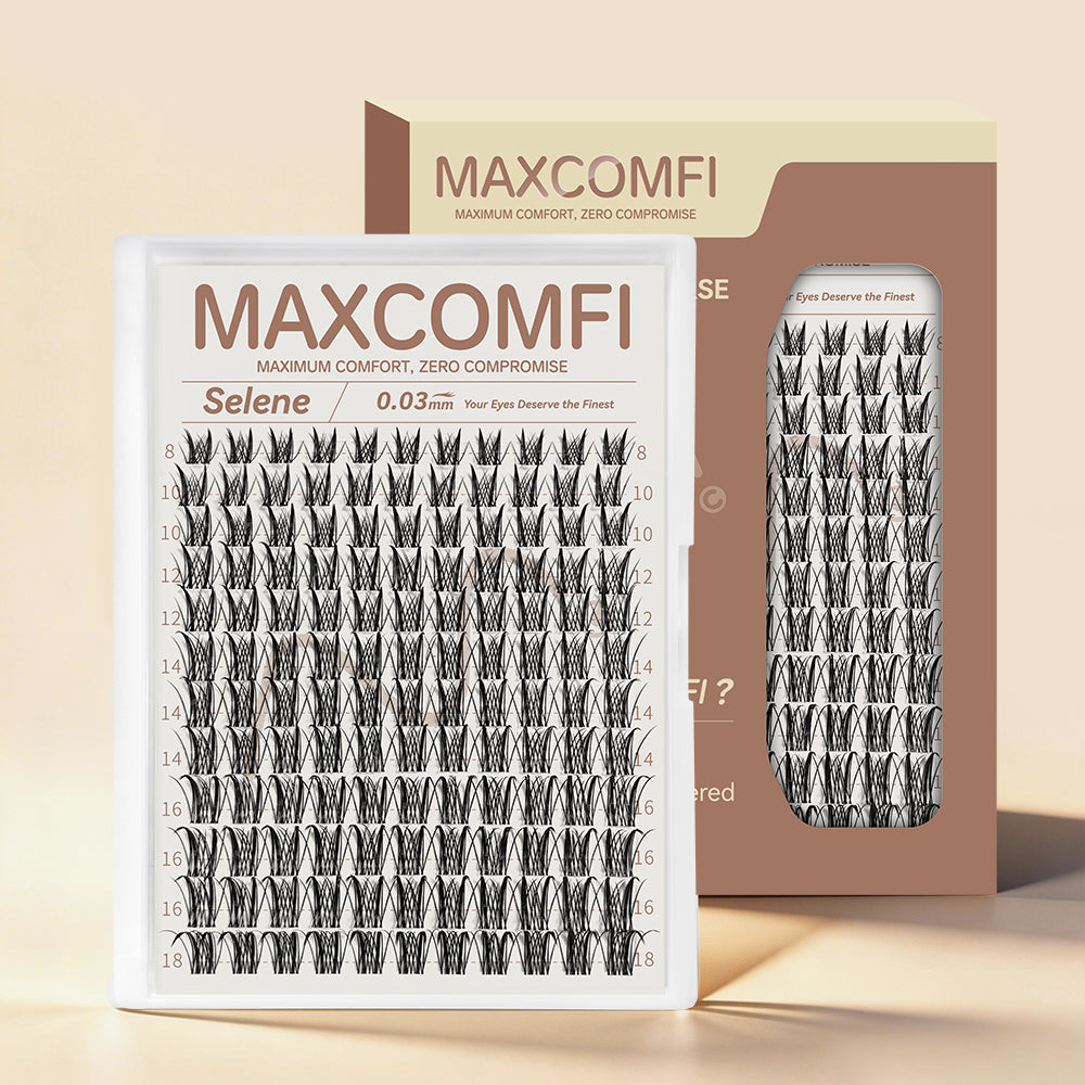 MAXCOMFI Selene | SCULPTLASH™ Featherlight Winged Cluster Lash Only